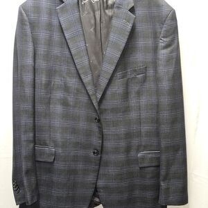 Jos. A. Bank Blue Sport Coat with Classic Plaid Design